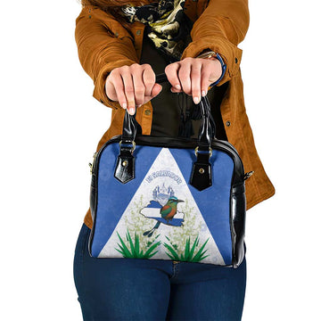 El Salvador Shoulder Handbag Torogoz Bird Map DT05