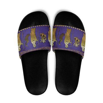 Hera Slide Sandals Goddess With Ancient Greek Pattern DT05