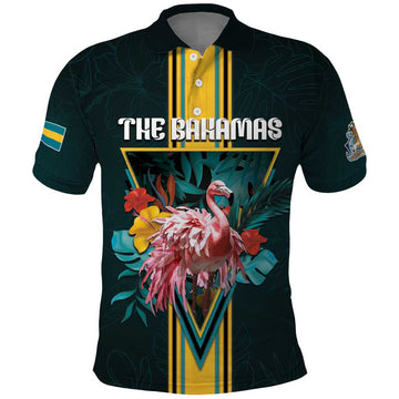 Personalized The Bahamas Polo Shirt The Flamingo Tropical Flowers DT05