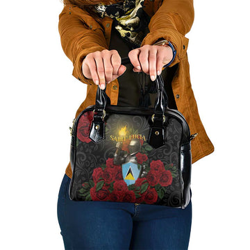 Saint Lucia Shoulder Handbag Rose Iron Helmet DT05