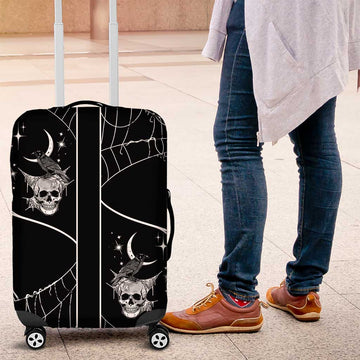 Skull Cowboy Luggage Cover Western Yoke Style DT05