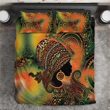 Black Women Bedding Set Afro Latina Queen DT05