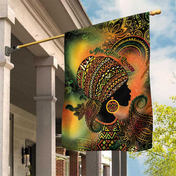 Black Women Garden Flag Afro Latina Queen DT05