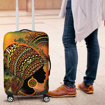 Black Women Luggage Cover Afro Latina Queen DT05