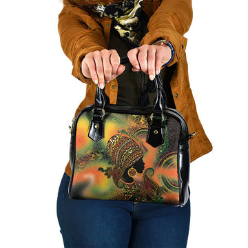 Black Women Shoulder Handbag Afro Latina Queen DT05