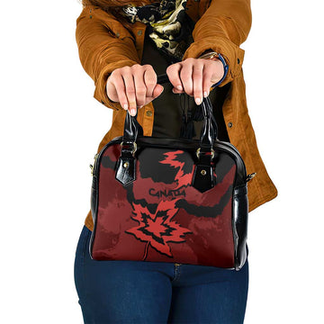 Canada Maple Leaf Shoulder Handbag Unique Style Red Version DT05