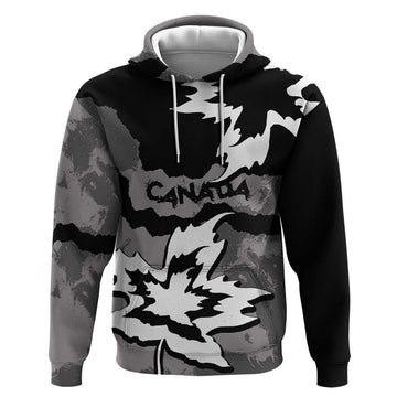 Canada Maple Leaf Hoodie Unique Style Black Version DT05