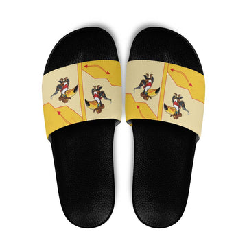 Western Yoke Slide Sandals Toucan Cowboy Style DT05