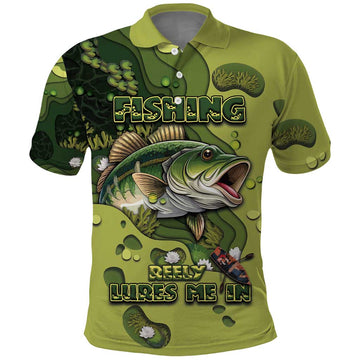 Personalized Fishing Polo Shirt Reely Lures Me In DT05