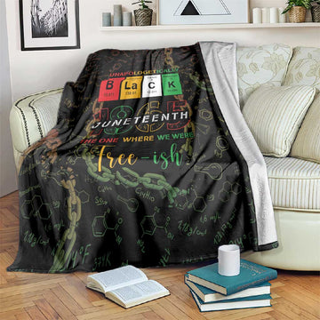 Juneteenth 1865 Blanket Unapologetically Black DT05