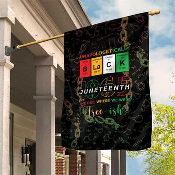 Juneteenth 1865 Garden Flag Unapologetically Black DT05