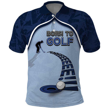 Golf Polo Shirt Sporty Style Navy DT05