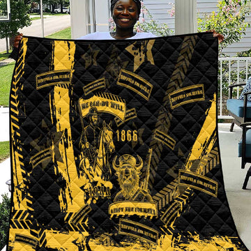 Buffalo Soldiers African American Quilt Military Urban Retro Style DT05