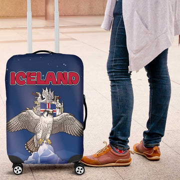Iceland Luggage Cover The Gyrfalcon With Symbol DT05
