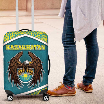 Kazakhstan Luggage Cover The Eagle With Kazakh Patterns DT05