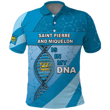 Saint Pierre And Miquelon Is In My DNA Polo Shirt DT05