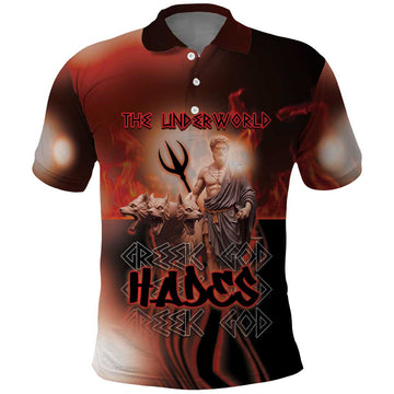 Ancient Greek Hades Polo Shirt King Of The Underworld DT05