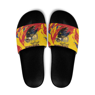 Colombia Slide Sandals Colombian Andean Condor With Coat Of Arms DT05