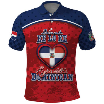Personalized Dominican Republic Polo Shirt Dimelo Ke Lo Ke DT05