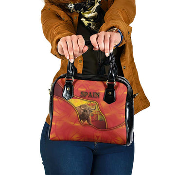 Spain Shoulder Handbag The Spanish Fighting Bull With Coat Of Arms DT05