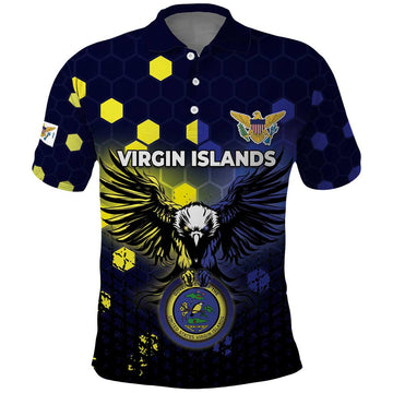 Personalized United States Virgin Islands Polo Shirt Eagle Bird Unique Style DT05