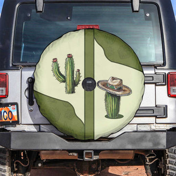 Cowboy Spare Tire Cover Cactus Retro Western Yoke DT05