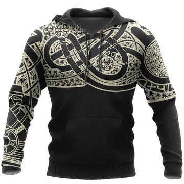 Viking Clothing Vikings Chest Tattoo Style Hoodie RLT12