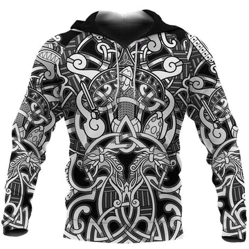 Viking Clothing Fenrir and Tyr Hoodie RLT12