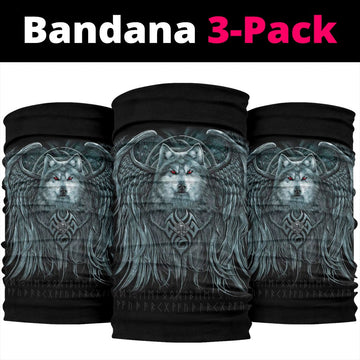Viking Bandana 3 Pack, Spiral Wolf Spirit RLT12
