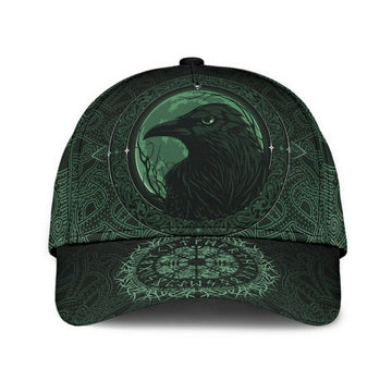 Viking Classic Cap, Ethnic Odin Raven Green RLT12