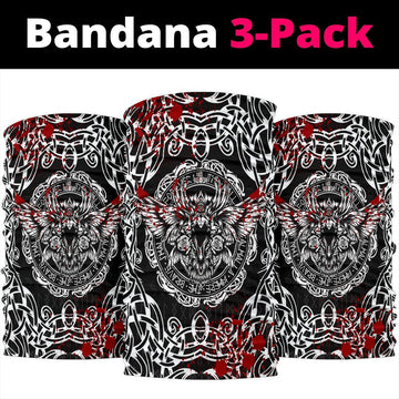 Viking Bandana 3 Pack, Raven Blood RLT12