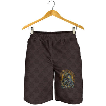Viking Men's Shorts Warrior Viking Shield Skull RLT12