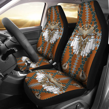 Snow Owl Symbol Native American Pride Car Seat Covers LT10