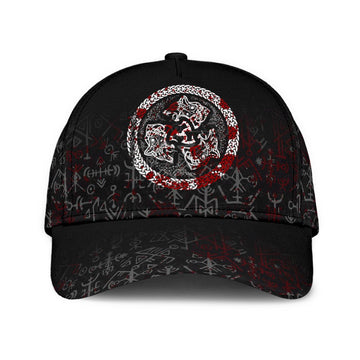 Viking Classic Cap Fierce Blood Wolf Symbol Of A Viking Nordic RLT12