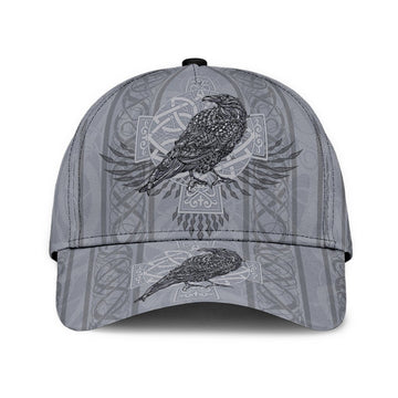 Viking Classic Cap Odin's Celtic Raven Scandinavian Tattoo RLT12