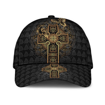 Viking Classic Cap Odin's Celtic Raven Tattoo RLT12