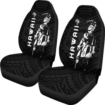 Hawaii Helmet Polynesian Kanaka Warrior Car Seat Covers