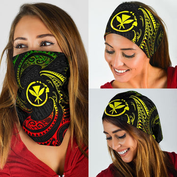 Polynesian Hawaii Bandana 3 - Pack - Reggae Tribal Wave