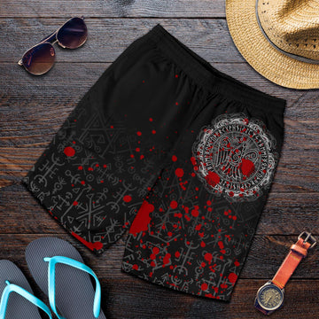 Viking Men's Shorts - Raven Celtic Tattoo Blood RLT12
