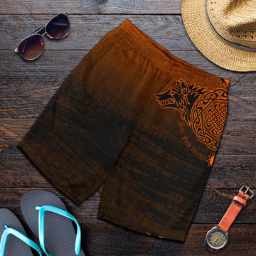 Viking Men's Shorts, Skoll and Hati Orange RLT12