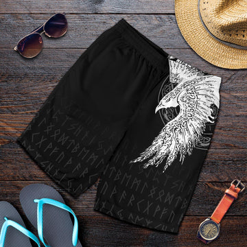 Viking Men's Shorts Mystical Raven Tattoo Special RLT12