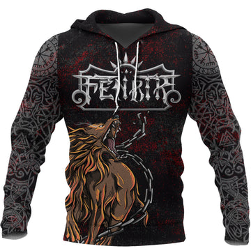 Viking Hoodie Fenrir Art RLT12