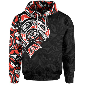 Custom Canada Haida Hoodie Killer Whale LT6