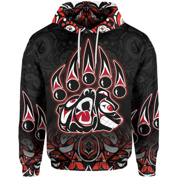 Custom Canada Hoodie Haida Bear LT6