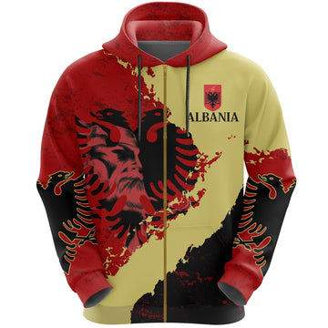 The Best Albanian Tattoos - Special Zip Hoodie