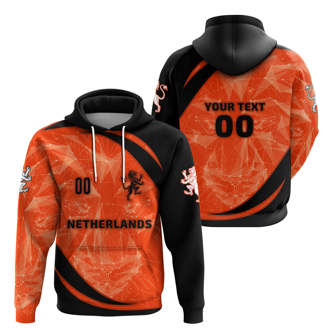 Custom The Netherlands Football 2021 Hoodie Sport Style LT16