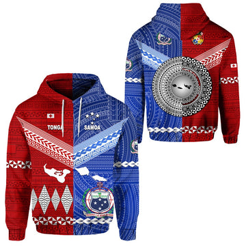Tonga and Samoa Together Hoodie Unique Style LT8