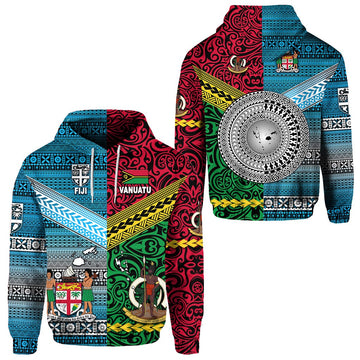 Vanuatu Fiji Hoodie Together Bright Color LT8