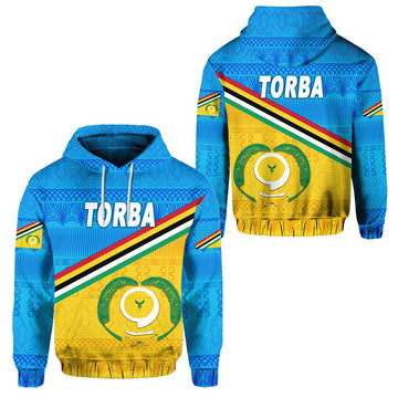 Torba Province Hoodie Vanuatu Pattern Traditional Style LT8