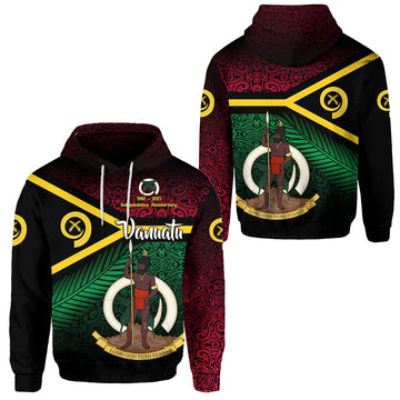 Vanuatu Special Independence Anniversary Hoodie Original Flag Style LT8